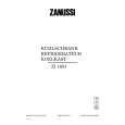 ZANUSSI ZI1601 Owners Manual ZANUSSI ZI1601 Owners Manual