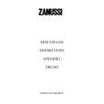 ZANUSSI ZHG863BN Owners Manual ZANUSSI ZHG863BN Owners Manual