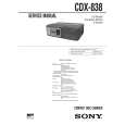 SONY CDX-838 Owners Manual SONY CDX-838 Owners Manual