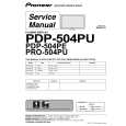 PIONEER PDP504PU Service Manual PIONEER PDP504PU Service Manual