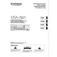 PIONEER VSA-740 Owners Manual PIONEER VSA-740 Owners Manual