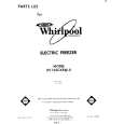 WHIRLPOOL EV150CXRW0 Parts Catalog WHIRLPOOL EV150CXRW0 Parts Catalog