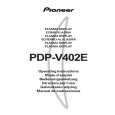 PIONEER PDP-V402E Owners Manual PIONEER PDP-V402E Owners Manual