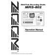ZOOM MRS-802 Owners Manual ZOOM MRS-802 Owners Manual