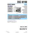 SONY DSC-W100 LEVEL2 Service Manual SONY DSC-W100 LEVEL2 Service Manual