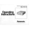 PANASONIC WJPC10 Owners Manual PANASONIC WJPC10 Owners Manual