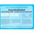 SENNHEISER MZK 30 AV Owners Manual SENNHEISER MZK 30 AV Owners Manual