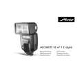 METZ MECABLITZ 58AF-1C DIGITAL Owners Manual METZ MECABLITZ 58AF-1C DIGITAL Owners Manual