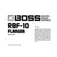 BOSS RBF-10 Owners Manual BOSS RBF-10 Owners Manual