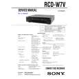 SONY RCDW7V Service Manual SONY RCDW7V Service Manual