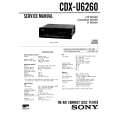 SONY CDX-U6260 Service Manual SONY CDX-U6260 Service Manual