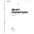 SONY MHC-1600 Owners Manual SONY MHC-1600 Owners Manual
