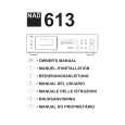NAD 613 Owners Manual NAD 613 Owners Manual