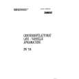 ZANUSSI ZW736 Owners Manual ZANUSSI ZW736 Owners Manual