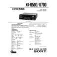SONY XR-U500 Service Manual SONY XR-U500 Service Manual