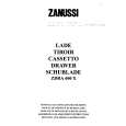ZANUSSI ZDRA600X Owners Manual ZANUSSI ZDRA600X Owners Manual