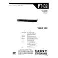 SONY PTD3 Service Manual SONY PTD3 Service Manual
