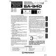 PIONEER SA-940 Owners Manual PIONEER SA-940 Owners Manual