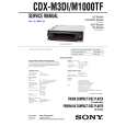SONY CDXM1000TF Service Manual SONY CDXM1000TF Service Manual