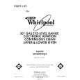 WHIRLPOOL SE950PERW5 Parts Catalog WHIRLPOOL SE950PERW5 Parts Catalog