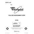 WHIRLPOOL MW8700XS1 Parts Catalog WHIRLPOOL MW8700XS1 Parts Catalog