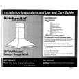 WHIRLPOOL KWCU265BAL0 Installation Manual WHIRLPOOL KWCU265BAL0 Installation Manual