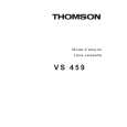 THOMSON VS459 Owners Manual THOMSON VS459 Owners Manual