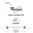 WHIRLPOOL MW1000XS0 Parts Catalog WHIRLPOOL MW1000XS0 Parts Catalog