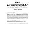 KAWAI K5000W Owners Manual KAWAI K5000W Owners Manual