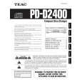 TEAC PD-D2400 Owners Manual TEAC PD-D2400 Owners Manual