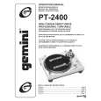GEMINI PT-2400 Owners Manual GEMINI PT-2400 Owners Manual
