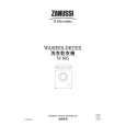 ZANUSSI W905 Owners Manual ZANUSSI W905 Owners Manual