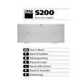 NAD S200 Owners Manual NAD S200 Owners Manual