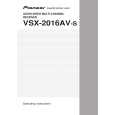 PIONEER VSX-2016AV-S/SFXJ Owners Manual PIONEER VSX-2016AV-S/SFXJ Owners Manual