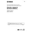 YAMAHA DVD-S657 Owners Manual YAMAHA DVD-S657 Owners Manual