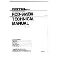 ROTEL RCD965BX Service Manual ROTEL RCD965BX Service Manual