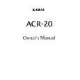 KAWAI ACR20 Owners Manual KAWAI ACR20 Owners Manual