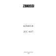 ZANUSSI ZCC6657W Owners Manual ZANUSSI ZCC6657W Owners Manual