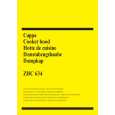 ZANUSSI ZHC634X Owners Manual ZANUSSI ZHC634X Owners Manual