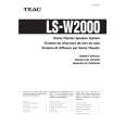TEAC LS-W2000 Owners Manual TEAC LS-W2000 Owners Manual