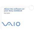 SONY PCG-FX503 VAIO Software Manual SONY PCG-FX503 VAIO Software Manual