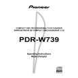PIONEER PDR-W739 Owners Manual PIONEER PDR-W739 Owners Manual