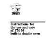 ZANUSSI FM56 Owners Manual ZANUSSI FM56 Owners Manual