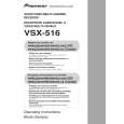 PIONEER VSX516K Owners Manual PIONEER VSX516K Owners Manual