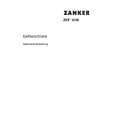 ZANKER ZKF1236 Owners Manual ZANKER ZKF1236 Owners Manual