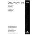 AEG FAV573 Owners Manual AEG FAV573 Owners Manual