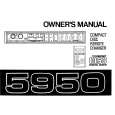 ALPINE 5950 Owners Manual ALPINE 5950 Owners Manual