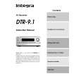 INTEGRA DTR9.1 Owners Manual INTEGRA DTR9.1 Owners Manual