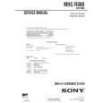 SONY MHCR880 Service Manual SONY MHCR880 Service Manual