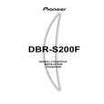 PIONEER DBR-S200F/NYXK/FR Owners Manual PIONEER DBR-S200F/NYXK/FR Owners Manual